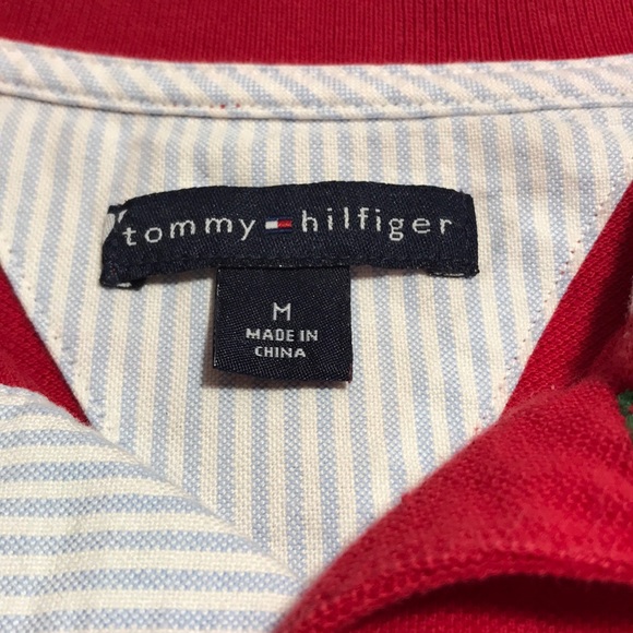 Tommy Hilfiger Red Size M Polo - Picture 2 of 8